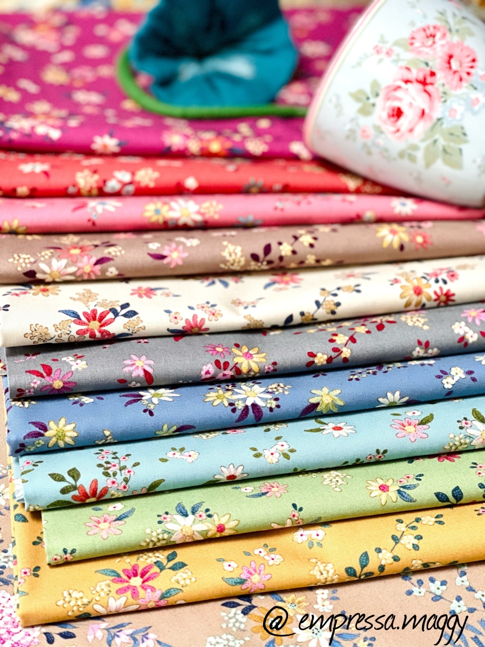 Tilda Patchwork Stoff Baumwolle - Daisyfield Ginger